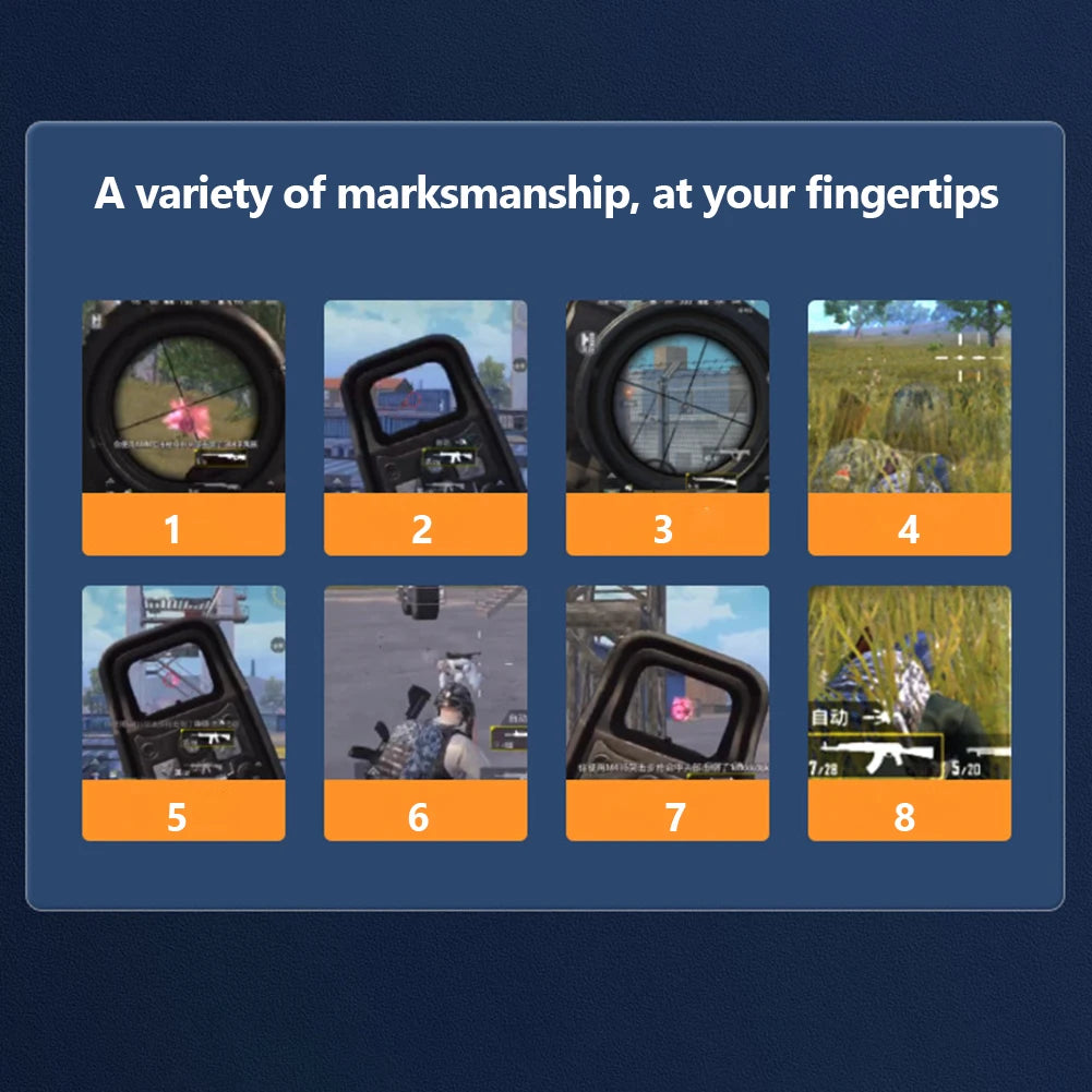 6 Finger Mobile Gaming Trigger for PUBG Phone 1-6 Pairs Game Controller Gamepad G21 Aim Shooting Alloy Buttons