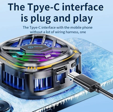 Adjustable Cool Heat Sink Gaming Cooler Magnetic Back Clip Semiconductor 2 in 1 Religion X76 iPhone IOS Android PUBG New
