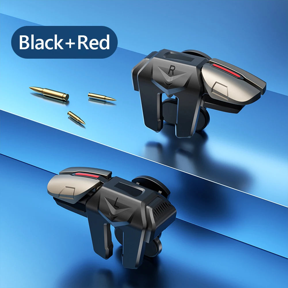 6 Finger Mobile Gaming Trigger for PUBG Phone 1-6 Pairs Game Controller Gamepad G21 Aim Shooting Alloy Buttons